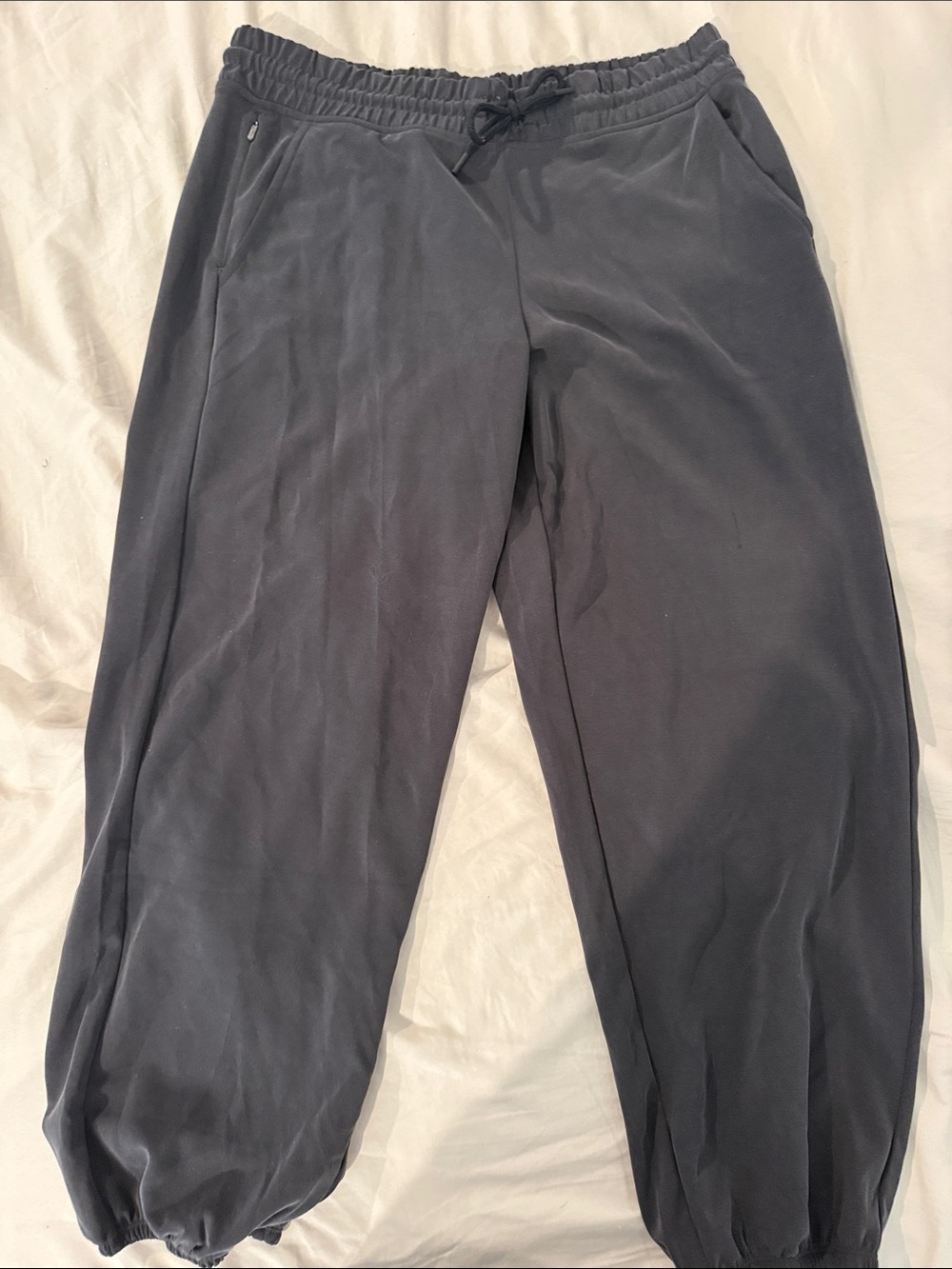 Worn once Athleta Charcoal Gray Drawstring Jogger Pants